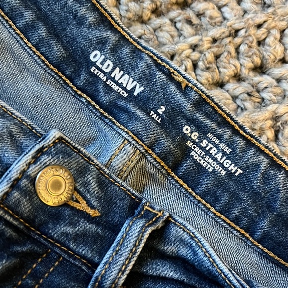 Old Navy O.G Straight Leg High Rise Jeans - Picture 5 of 7